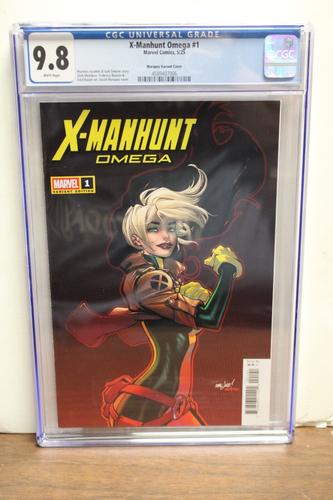 X-MANHUNT OMEGA #1 (2025) CGC 9.8  David Marquez 1:25 Variant Gail Simone MARVEL