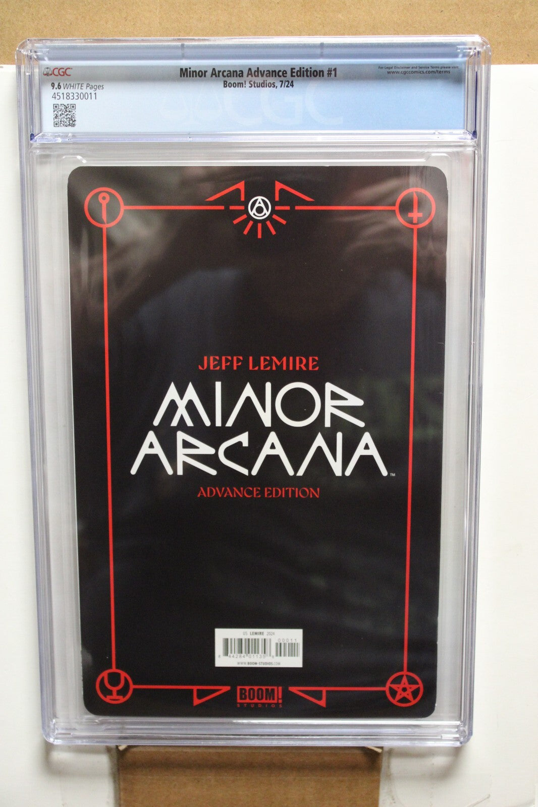 MINOR ARCANA ADVANCE EDITION #1 (2024) CGC 9.6, Jeff Lemire, Boom Studios