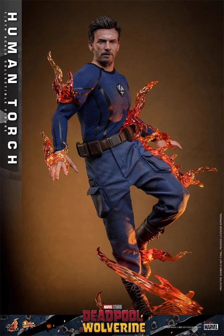 New Hot Toys MMS789 Deadpool & Wolverine 1/6 Human Torch Action Figure