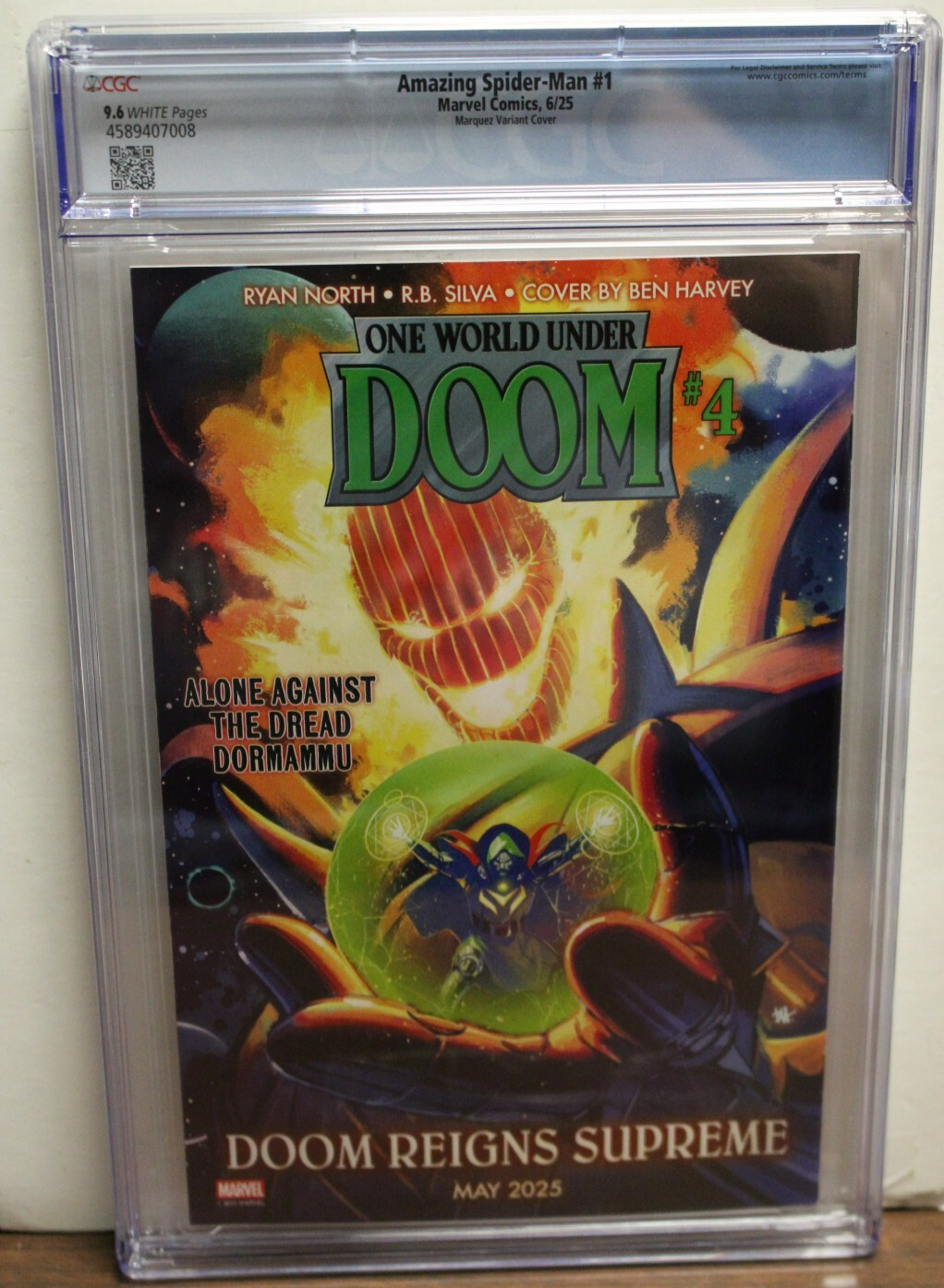 AMAZING SPIDER-MAN #1 (2025) CGC 9.6, 1:25, Rhino, Joe Kelly, David Marquez