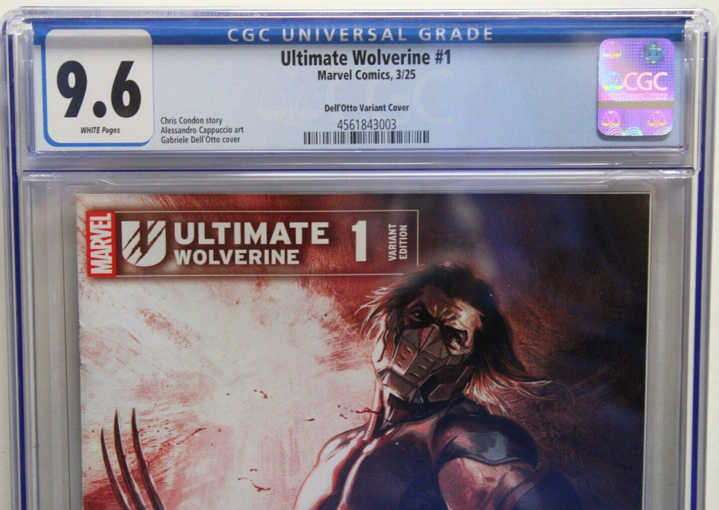 ULTIMATE WOLVERINE #1 (2025) CGC 9.6, Gabriele Dell Otto 1:50, Chris Condon