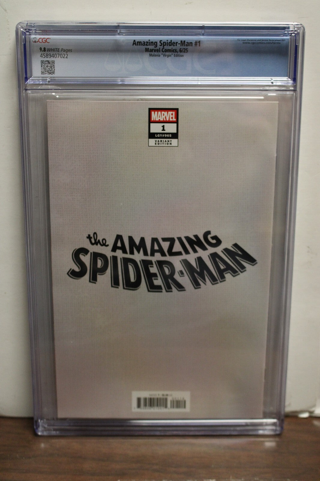 AMAZING SPIDER-MAN #1 (2025) CGC 9.8 Joe Kelly, 1:50 Nimit Malavia