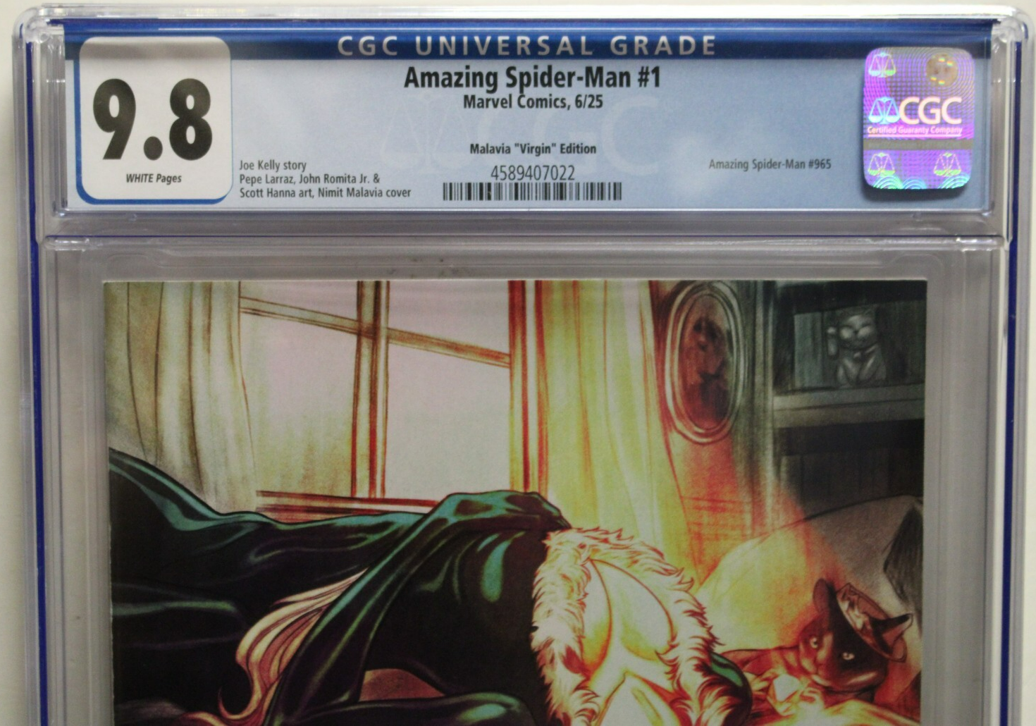 AMAZING SPIDER-MAN #1 (2025) CGC 9.8 Joe Kelly, 1:50 Nimit Malavia