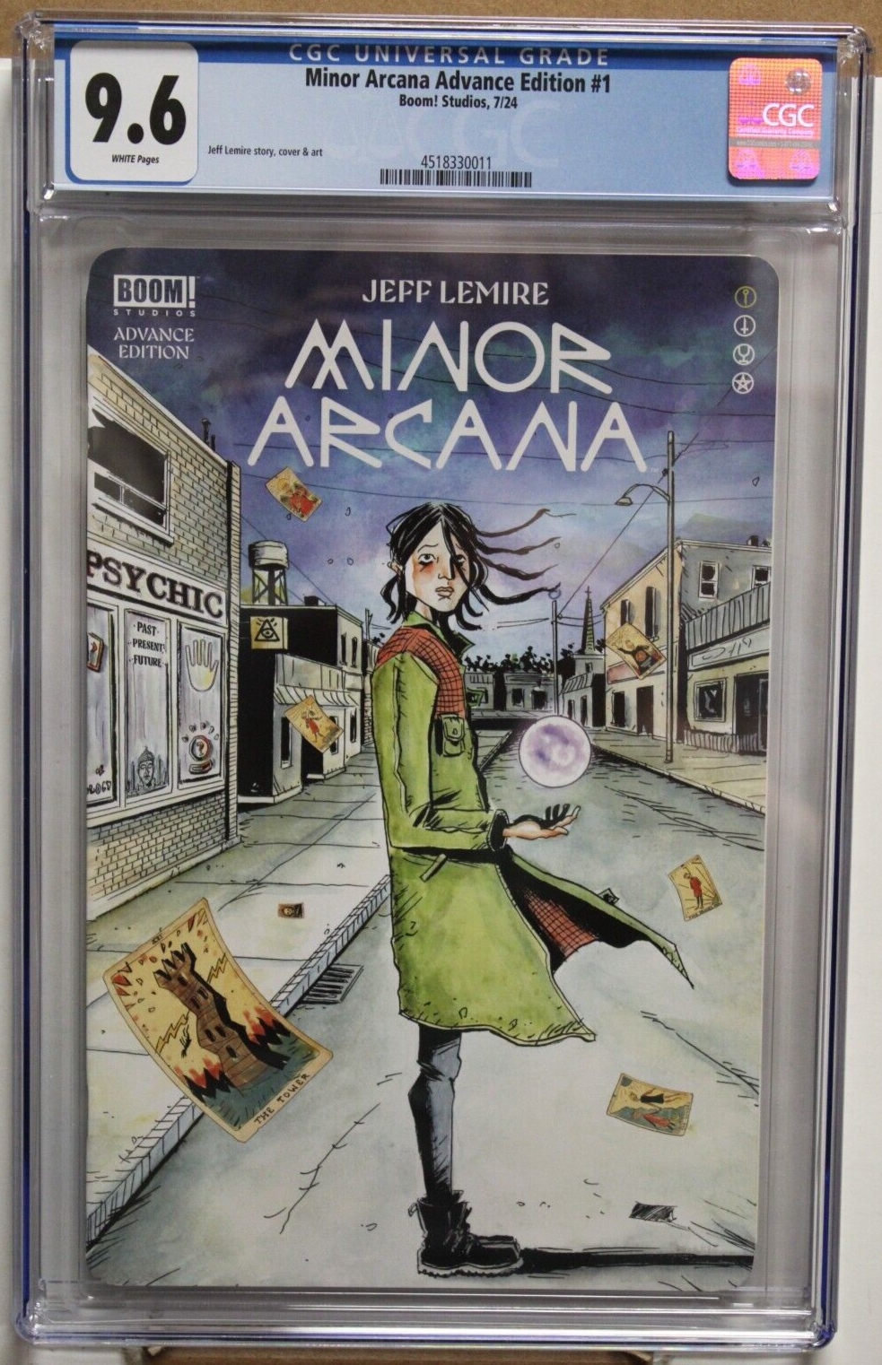 MINOR ARCANA ADVANCE EDITION #1 (2024) CGC 9.6, Jeff Lemire, Boom Studios