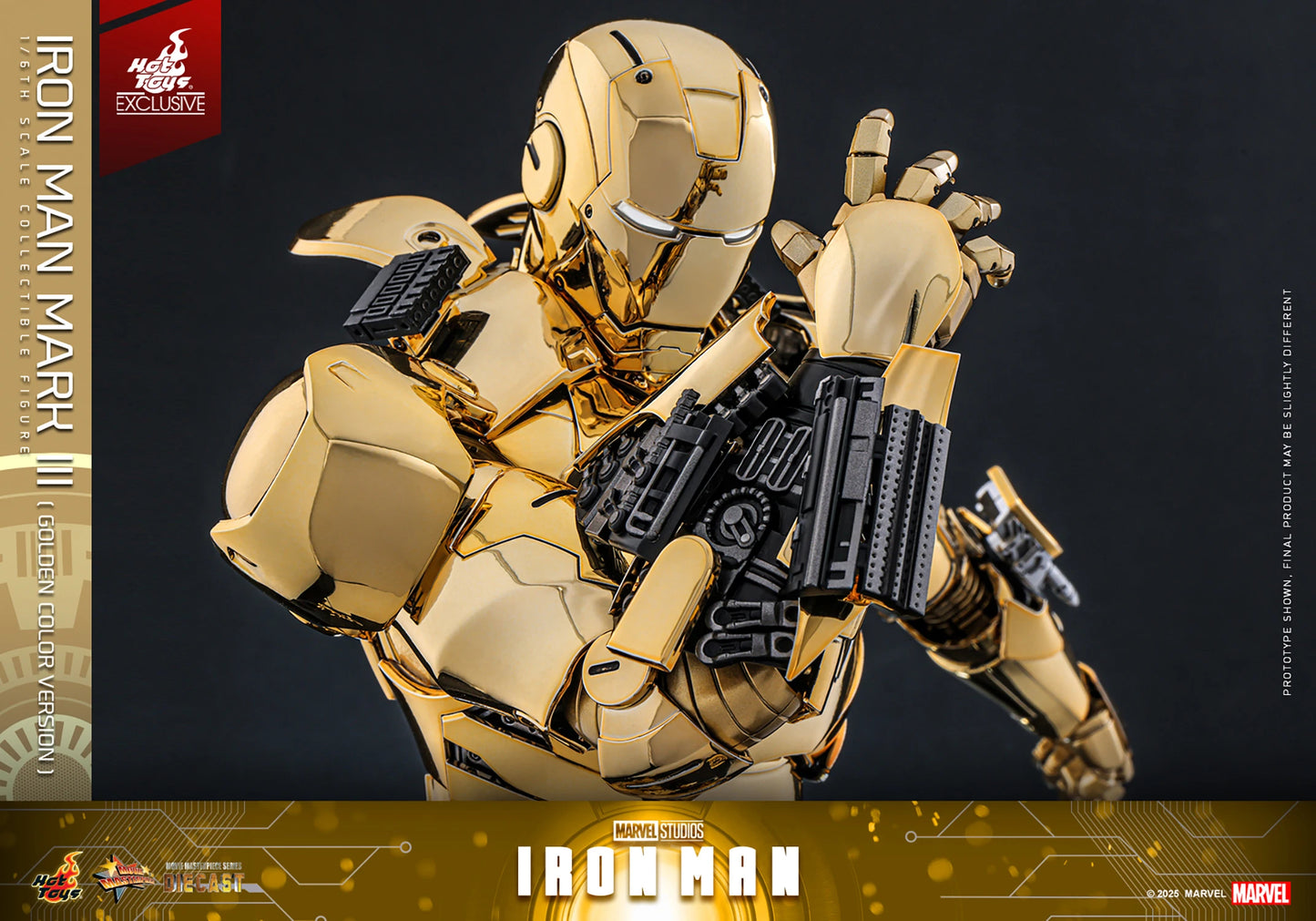 HOT TOYS: IRON MAN MARK III (GOLDEN COLOR VERSION)