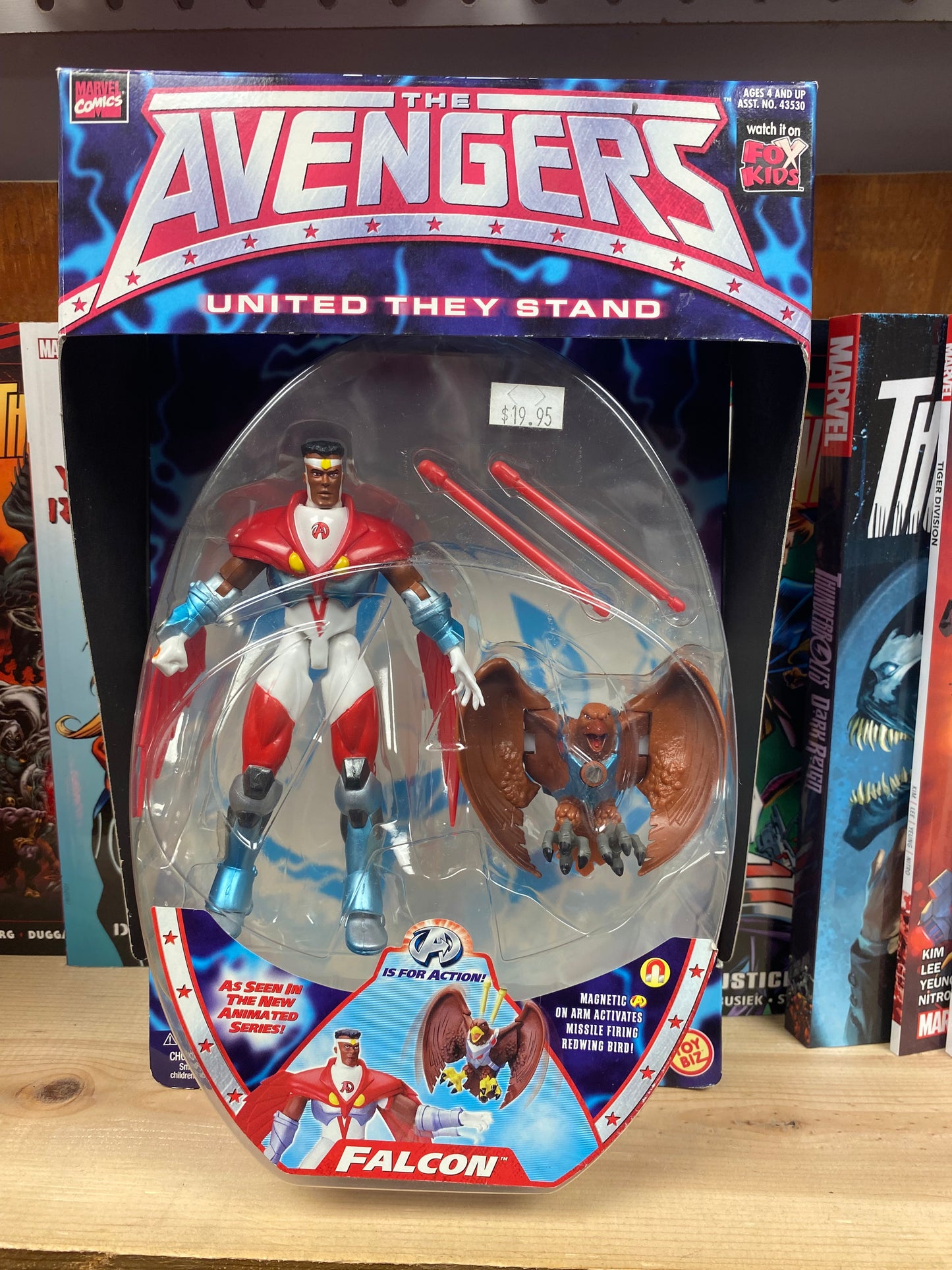 Toy Biz: The Avengers: Falcon (with Missile Firing Redwing Bird)