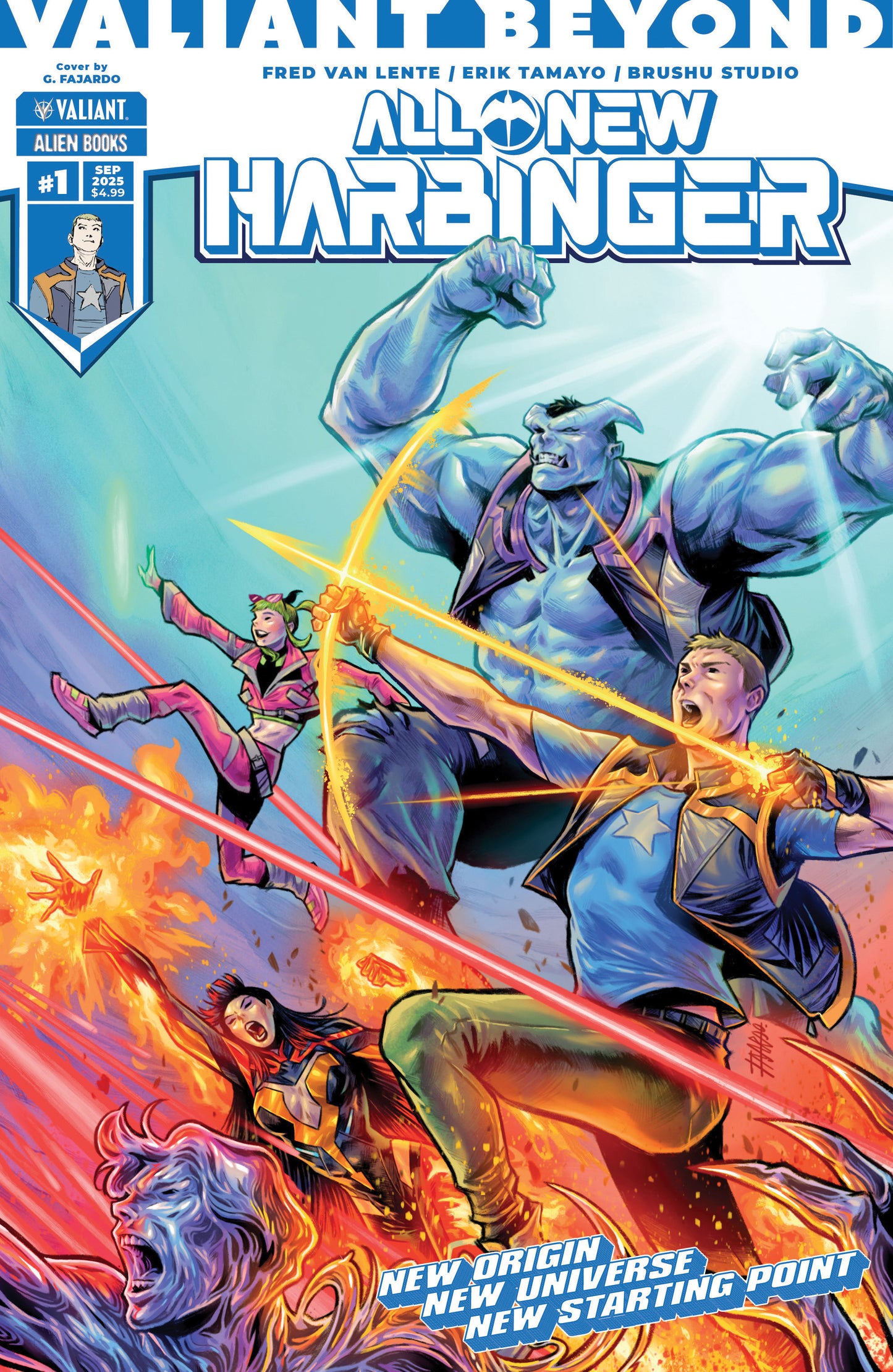 Valiant Beyond: All New Harbinger #1 Variant B (Fajardo Wraparound Variant)
