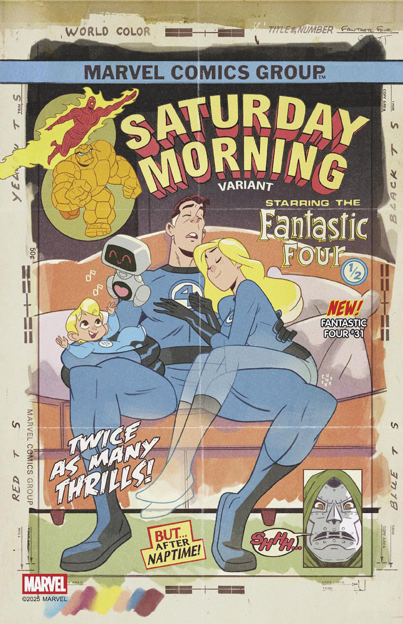 Fantastic Four #31 Sean Galloway Saturday Morning Variant [Doom]
