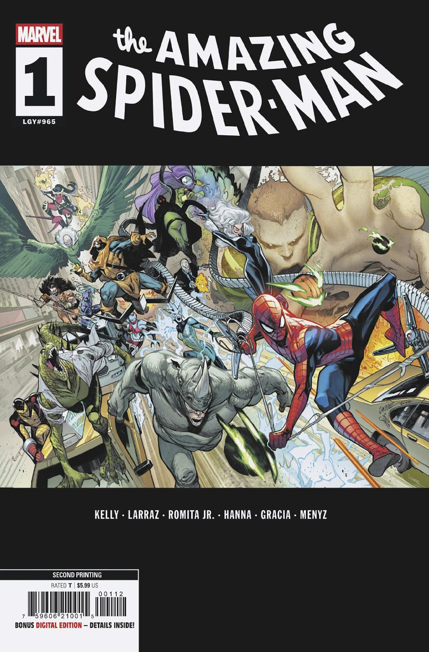Amazing Spider-Man #1 Pepe Larraz 2nd Print Variant