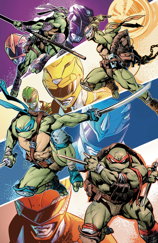 Mighty Morphin Power Rangers/Teenage Mutant Ninja Turtles III #4 L 1:5 Variant Edition (Full Art, Cardstock, Ossio)