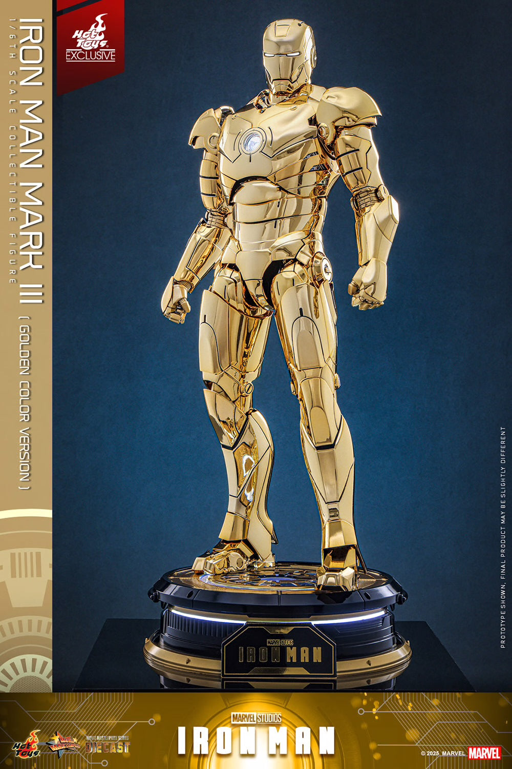 HOT TOYS: IRON MAN MARK III (GOLDEN COLOR VERSION)