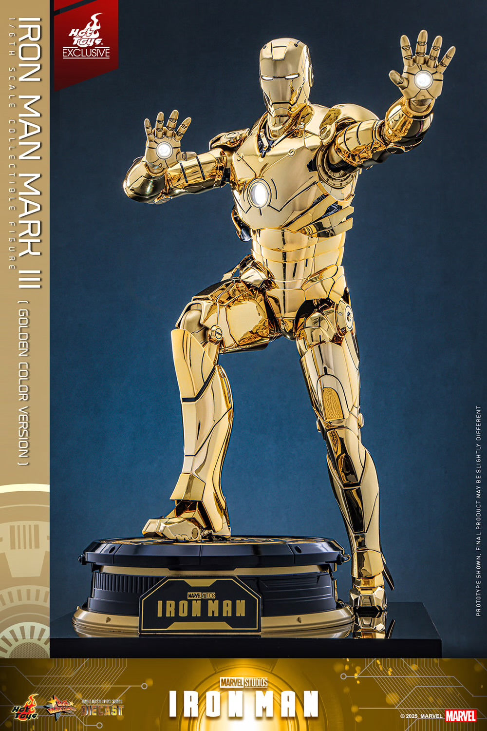HOT TOYS: IRON MAN MARK III (GOLDEN COLOR VERSION)
