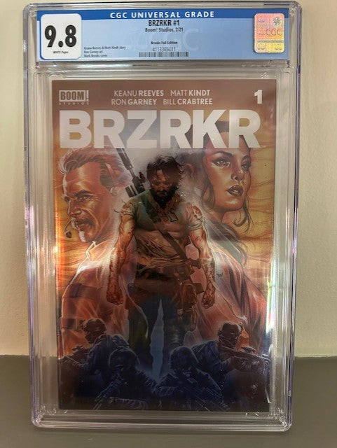 BZRKR #1 - Brooks Foil Cover - CGC 9.8