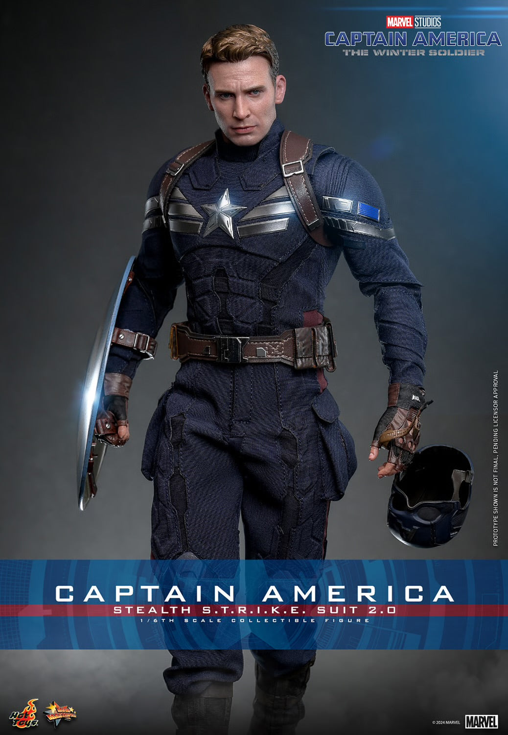Hot Toys: Captain America: The Winter Soldier: Captain America: Stealth Suit (2.0) 1/6th Scale