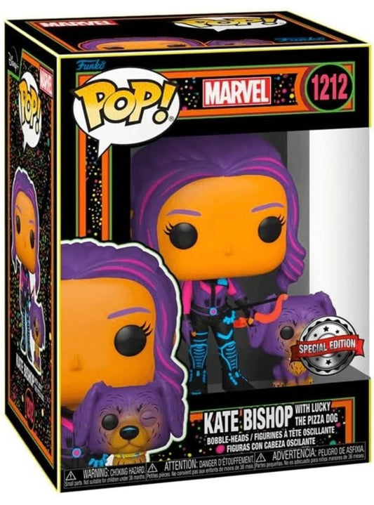 Funko POP! - Marvel Kate Bishop (With Lucky the Pizza Dog) #1212