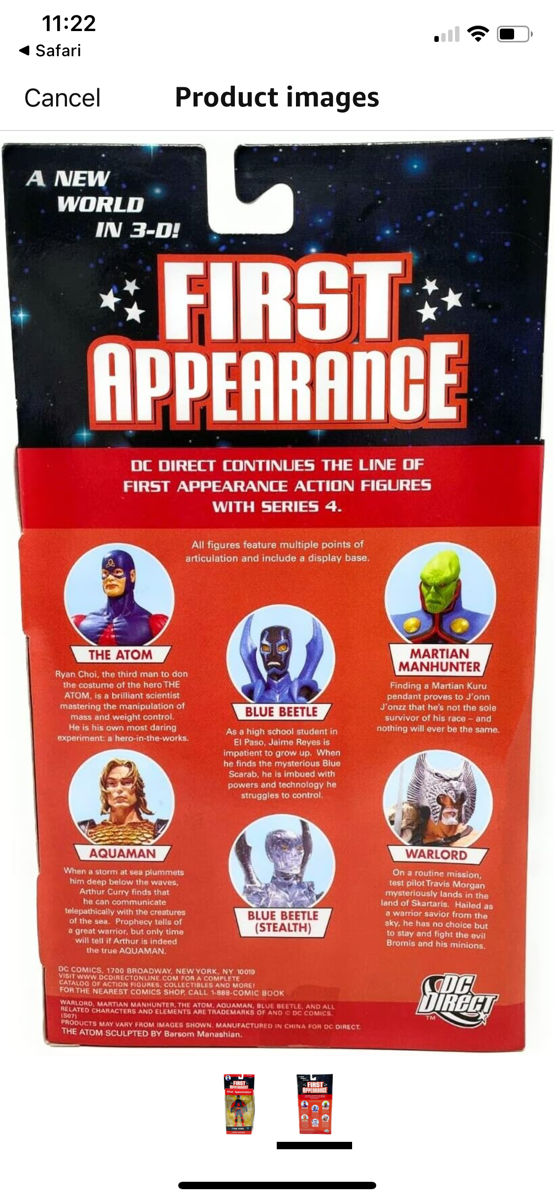 DC Comics Series 4: First Appearance: The Atom (with base)