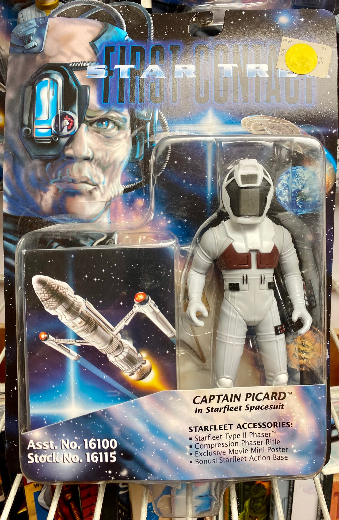 Star Trek First Contact Captain Picard in Starfleet Space 6 Inch Action Figure
