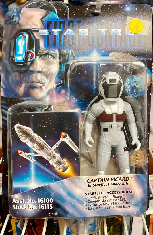 Star Trek First Contact Captain Picard in Starfleet Space 6 Inch Action Figure
