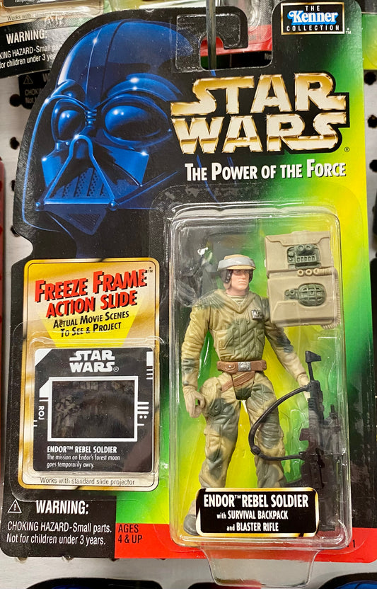 Star Wars: Power of Force: Endor Rebel Soldier Freeze Frame Figure