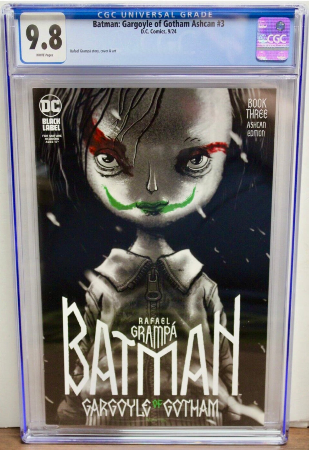 CGC 9.8 Batman Gargoyle Of Gotham #3 (Of 4) (Ashcan Edition) Cover A