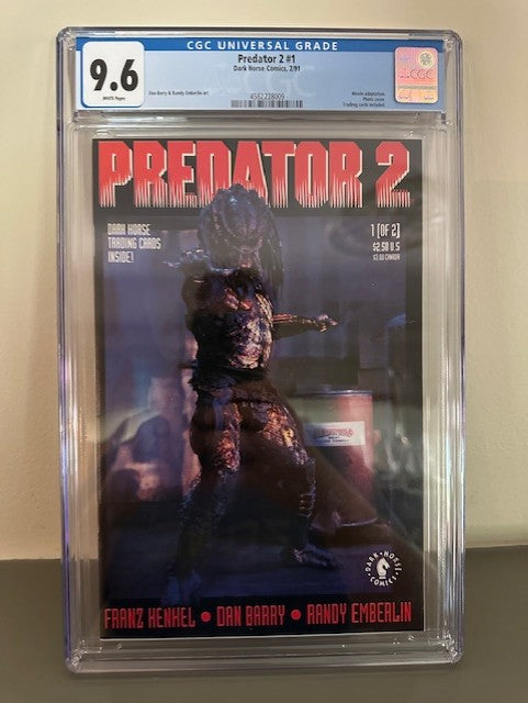 Predator 2 #1 (1991) - CGC 9.6 - Movie Adaptation - Trading Cards Included