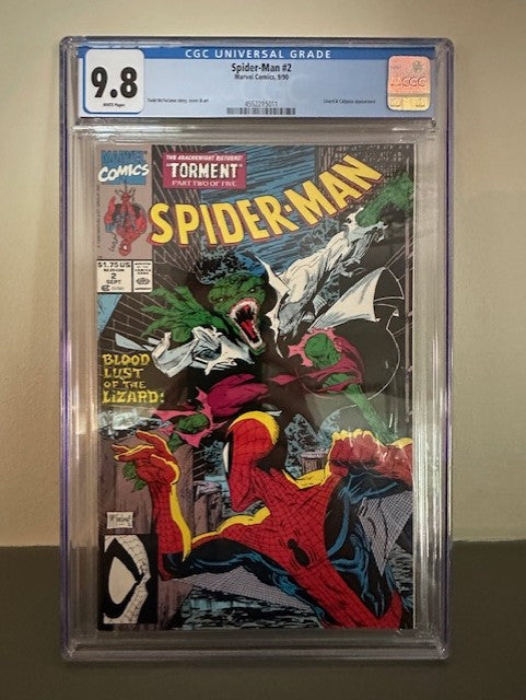 Spider-Man #2 (1990) - CGC 9.8 - Lizard & Calypso Appearance