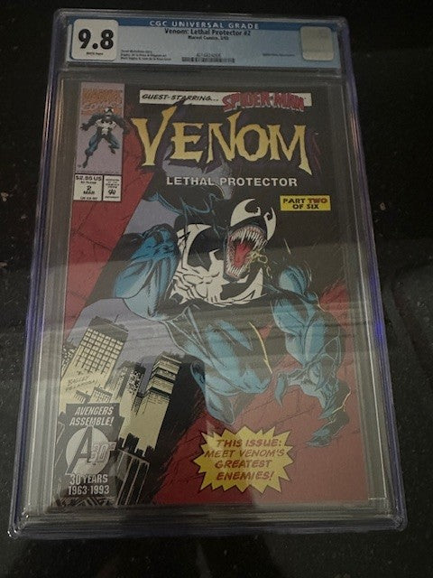 Venom: Lethal Protector #2 (1993) - CGC 9.8 - Spider-Man Appearance