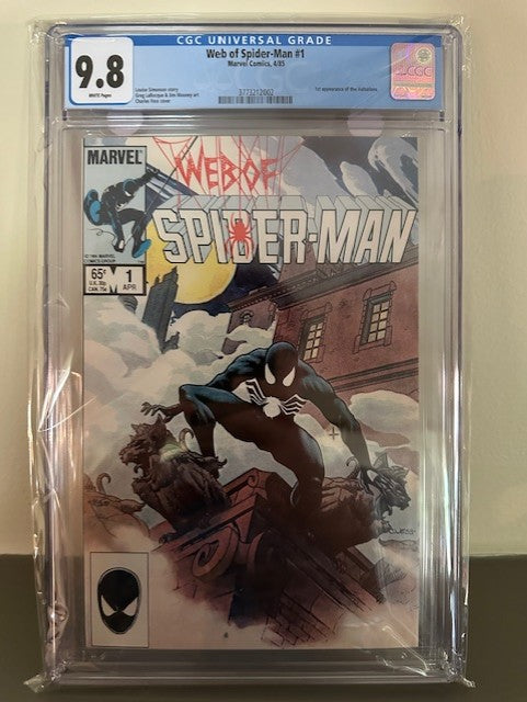 Web of Spider-Man #1 (1985) - CGC 9.8 - First Appearance of Vulturions