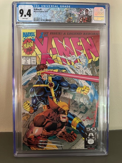X-Men #1 (1991) - CGC 9.4 - Cyclops-Wolverine Cover